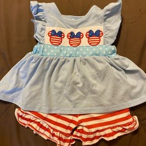 6/12 month, old, baby girl outfit, Fourth of July
